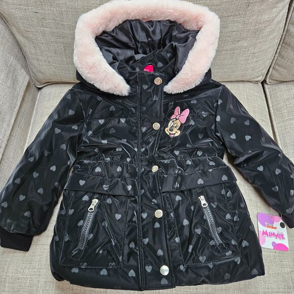 Little Girl's Winter Jacket - BRAND NEW!!! - Size 2T - Minnie Mouse - Picture 1 of 2